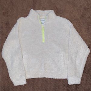 super cozy sherpa sweatshirt